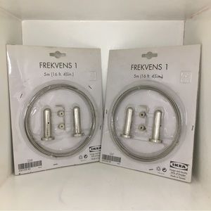 Ikea FREKVENS Stainless Steel Curtain Wire Rod 2pack